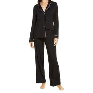 Women’s Black Modal Pajama Set — Nordstrom Moonlight Eco Knit — Size L